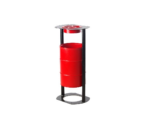 картинка Урна уличная поворотная ЭКО 30 л со съемной пепельницей ( красная) от магазина АСЯ