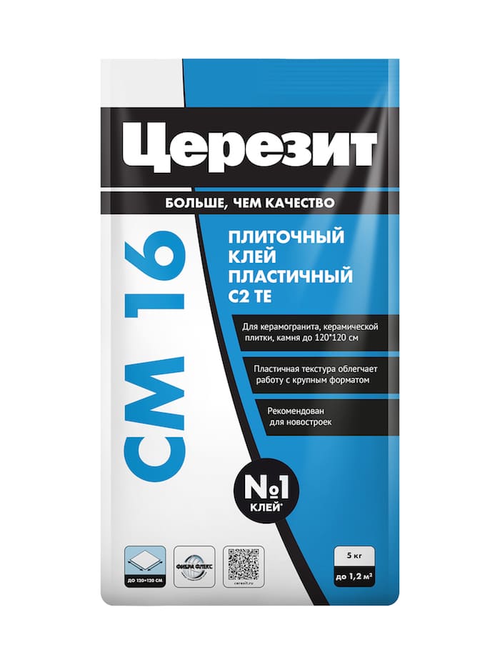 картинка Клей плиточный CERESIT CM 16 5 кг эластичный от магазина АСЯ