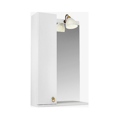 картинка Зеркало-шкаф Triton Реймс 50 L с подсветкой, белый от магазина АСЯ