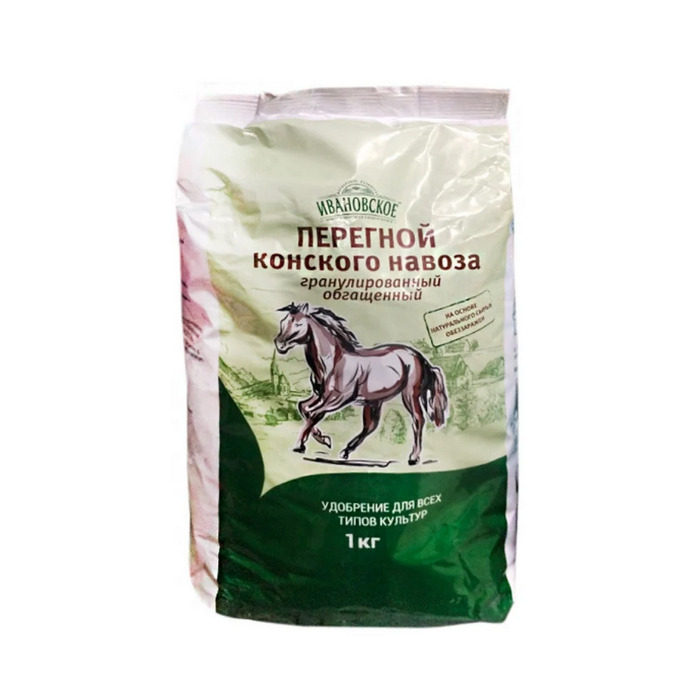 картинка Конский перегной гранулированный, 1 кг от магазина АСЯ