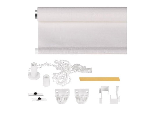 картинка Рулонная штора «Shantung», 160 х 175 см, цвет белый от магазина АСЯ