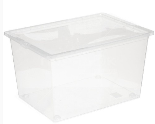 картинка Ящик для хранения хозяйственный, 50 л, 53х37х30 см, Idea М2354, прозрачный от магазина АСЯ