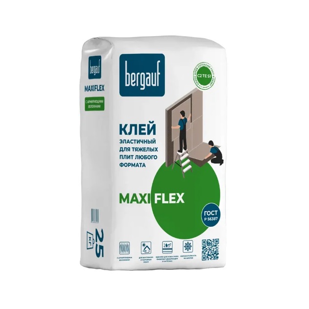 картинка Клей для плитки Bergauf Maxiflex 25кг от магазина АСЯ