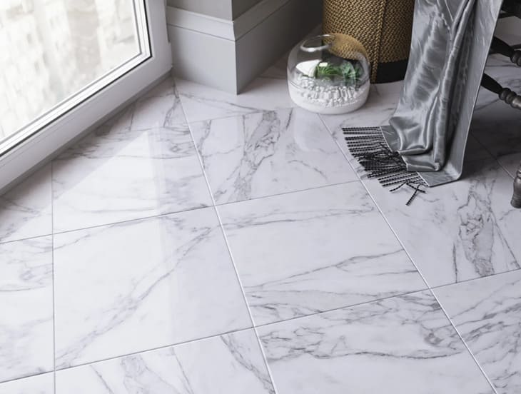 картинка Плитка напольная Belani Marble белый 41.8x41.8 см от магазина АСЯ