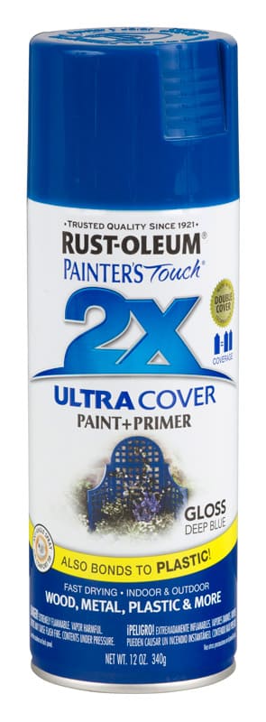 картинка Краска Painter’s Touch Ultra Cover 2X универсальная глянцевая, синий насыщенный, 340 гр от магазина АСЯ