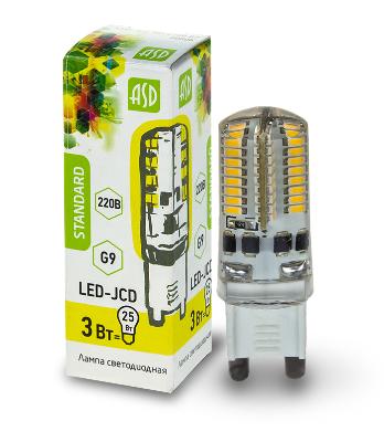 картинка Светодиодная лампа АСД LED JCD-3w-G9 3000К STANDARD от магазина АСЯ