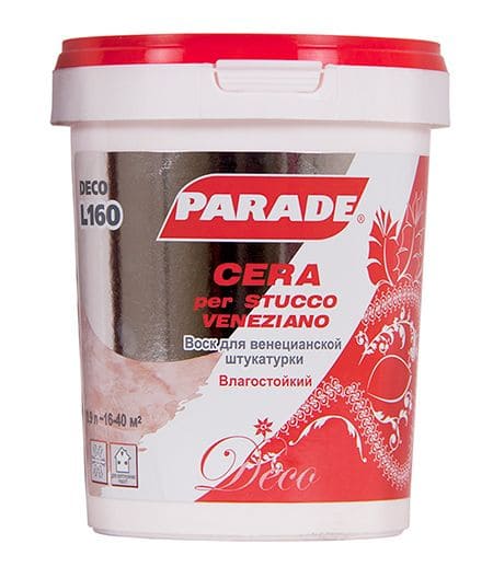 картинка Воск для венецианской штукатурки PARADE DECO CERA per STUCCO VENEZIANO L160 0,9 л от магазина АСЯ