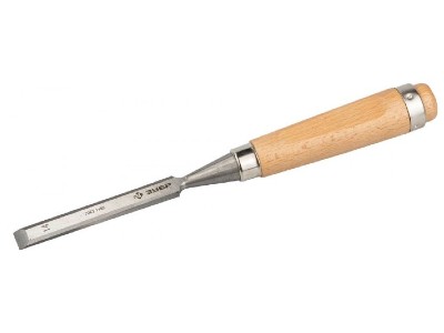 картинка Стамеска-долото с деревянной ручкой, хромованадиевая, 14мм Зубр ЭКСПЕРТ 18096-14 ﻿ от магазина АСЯ