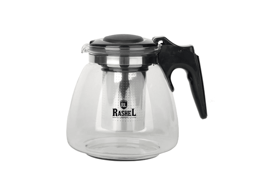 картинка Чайник заварочный RASHEL R-6111, жаропрочное стекло, 1.1 л от магазина АСЯ