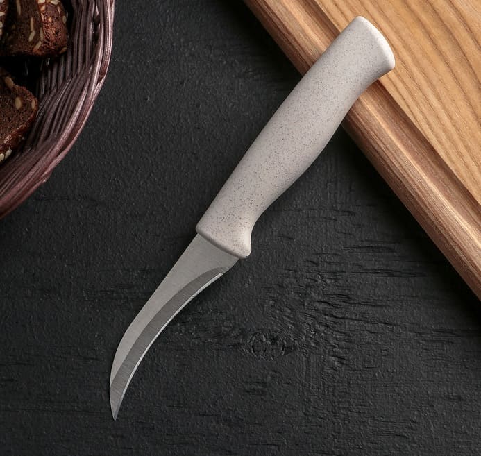 картинка Нож для чистки овощей «Ринго», лезвие 7,5 см, цвет МИКС, 4294096 от магазина АСЯ