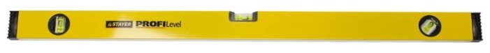 картинка Уровень STAYER "PROFI" коробчатый усиленный, фрезерованный, 3 противоударных ампулы, 80см 3466-080 ﻿ от магазина АСЯ