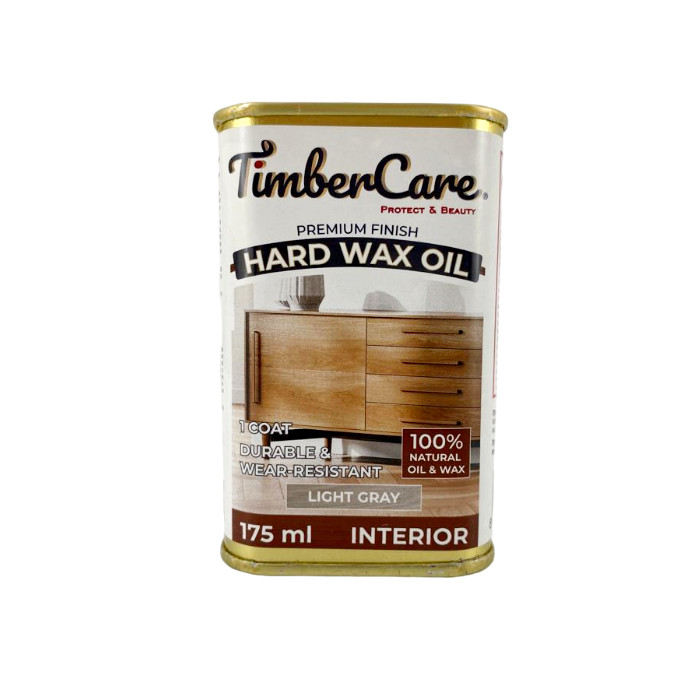 картинка Масло защитное TIMBERCARE HARD WAX OIL с твердым воском, светло-серый, 0,175л, 350107 от магазина АСЯ