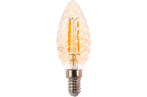 картинка Светодиодная лампа LED-СВЕЧА ВИТАЯ-deco 7Вт 230В Е14 3000К 450Лм золотистая от магазина АСЯ