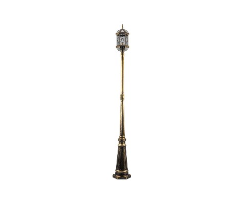 картинка Светильник садово-парковый Feron PL176 столб шестигранный 60W E27 230V, черное золото от магазина АСЯ