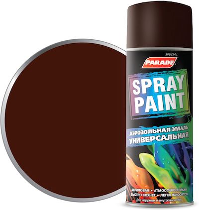 картинка Эмаль PARADE Spray Paint, шоколадно коричневый, 520 мл от магазина АСЯ