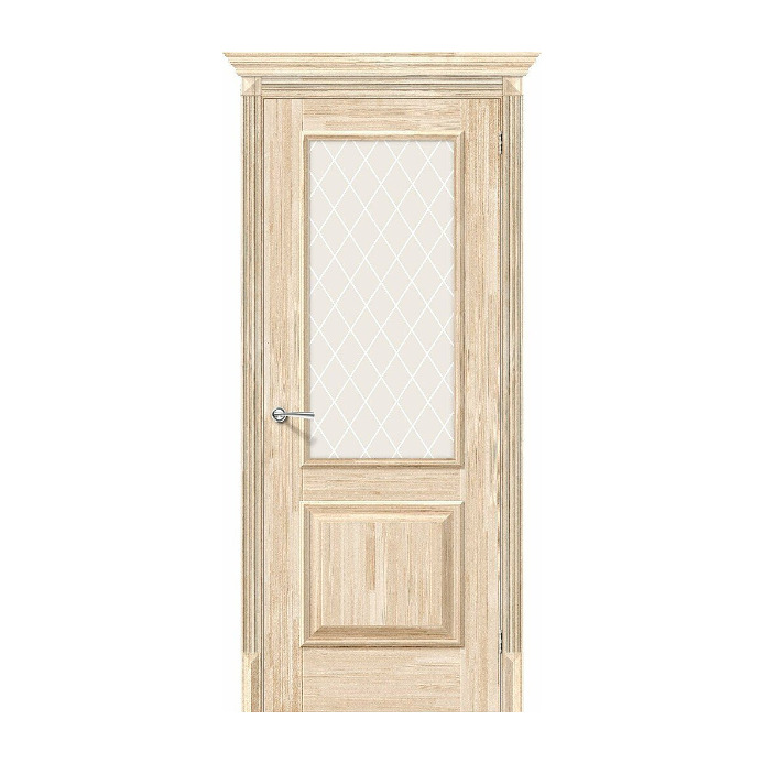 картинка Дверь межкомнатная 600х2000 Классико-13 Без отделки/White Сrystal от магазина АСЯ