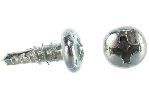 картинка Саморезы со сверлом для крепления листового металла Зубр полусферическая головка, оцинкованные 3,5х9,5 мм от магазина АСЯ