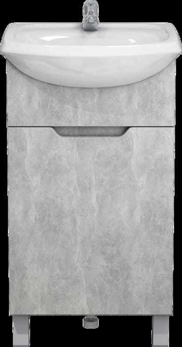 картинка Тумба Гамма 45 с умывальником Уют 45 бетон натуральный от магазина АСЯ