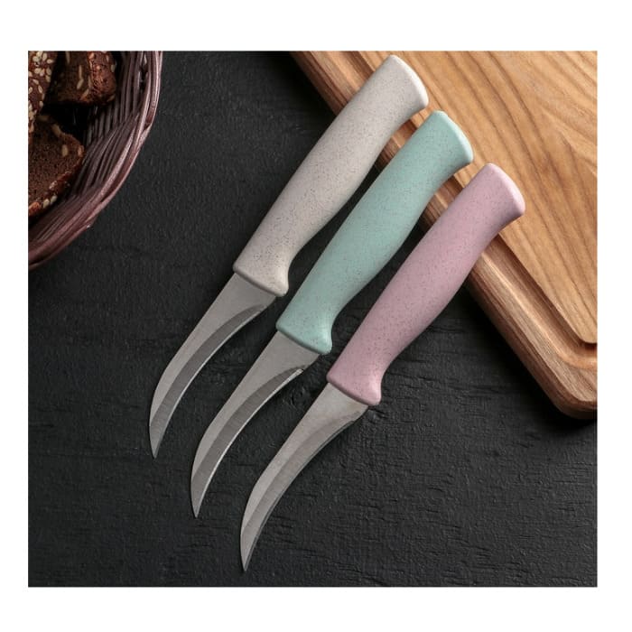 картинка Нож для чистки овощей «Ринго», лезвие 7,5 см, цвет МИКС, 4294096 от магазина АСЯ