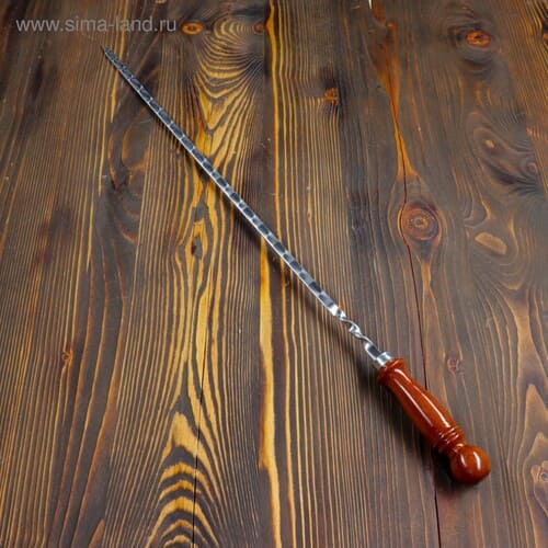 картинка Шампур с деревянной ручкой Узбекский, 50 см, 3815913/5145638 от магазина АСЯ