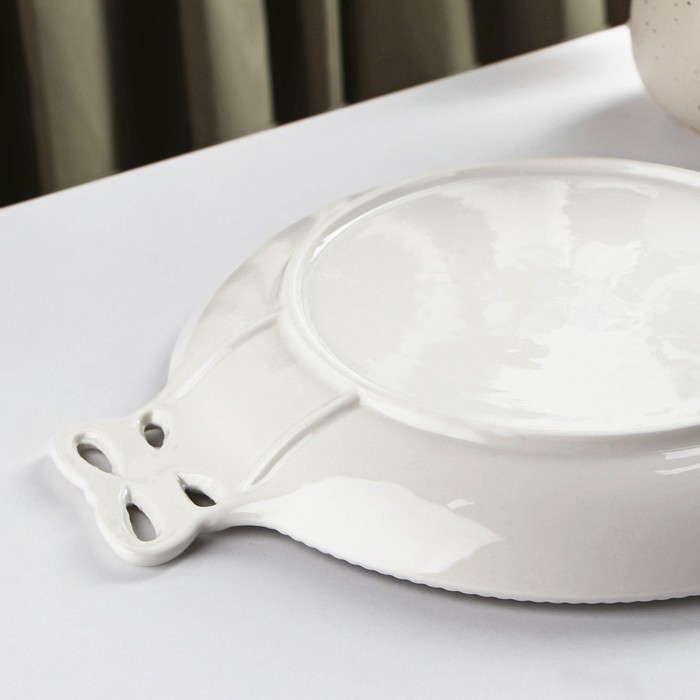 картинка Блюдо керамическое «Сьюзен», 28×21,5 см, цвет белый, 7610842 от магазина АСЯ