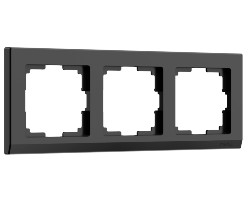 картинка Рамка Werkel на 3 поста черный WL04-Frame-03-black от магазина АСЯ