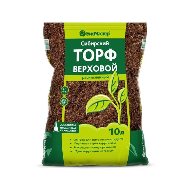 картинка Сибирский верховой торф, раскисленный, 10л - БиоМастер от магазина АСЯ
