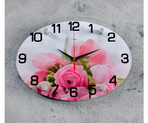 картинка Часы настенные Рубин серия: Цветы, "Нежность", 24*34 см от магазина АСЯ