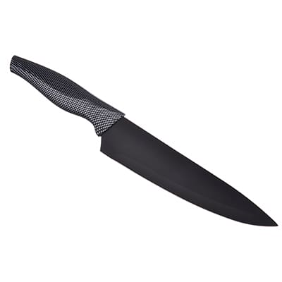 картинка Нож кухонный SATOSHI Карбон 17,5 см шеф нерж.сталь с антиналипающим покрытием блистер, арт. 803-074 от магазина АСЯ