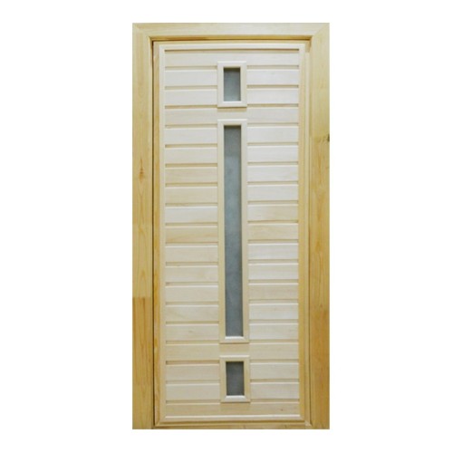 картинка Дверь для бани 180х70 см Тип-6, со стеклом, липа от магазина АСЯ