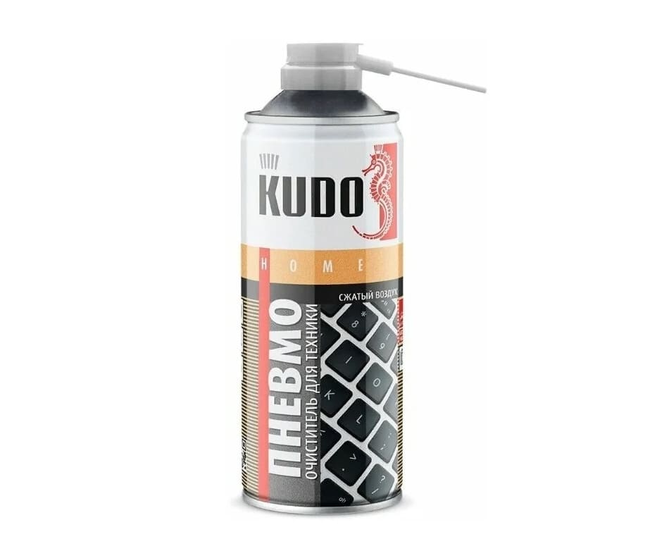 картинка Пневмоочиститель для техники KUDO KU-H450 "Сжатый воздух", 520 мл от магазина АСЯ