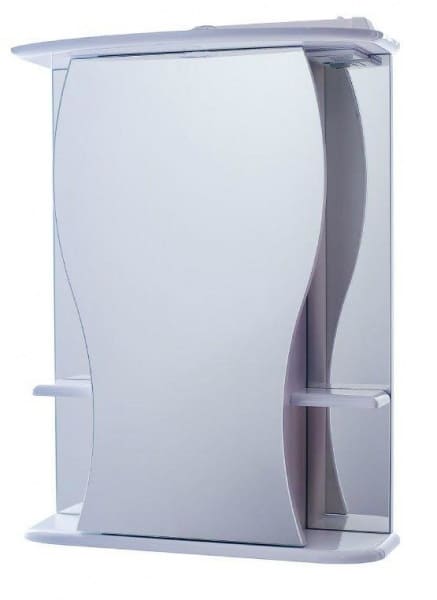 картинка Шкаф-зеркало Фигура 55 без подсветки, белый  от магазина АСЯ