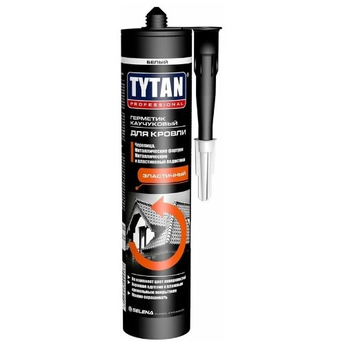 картинка Герметик силиконовый для кровли и водостоков Tytan Professional нейтральный белый 310 мл от магазина АСЯ