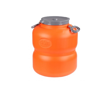 картинка Канистра-бочка для воды, пищевая "Байкал" 40л (оранжево-серый)  м7599 от магазина АСЯ