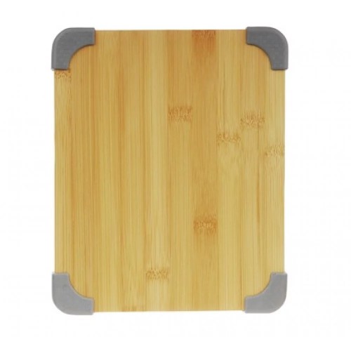 картинка Доска разделочная бамбук, силикон, 27х22х1,5 см SATOSHI 851-186 от магазина АСЯ