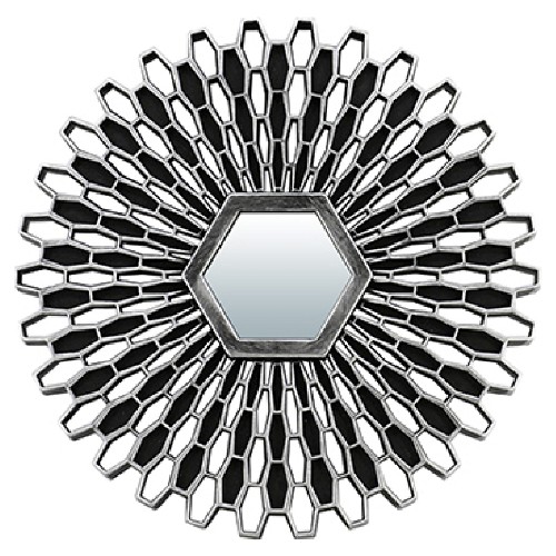 картинка Декоративное зеркало QWERTY Лимож, серебро, 7x6.2 см 74053 от магазина АСЯ