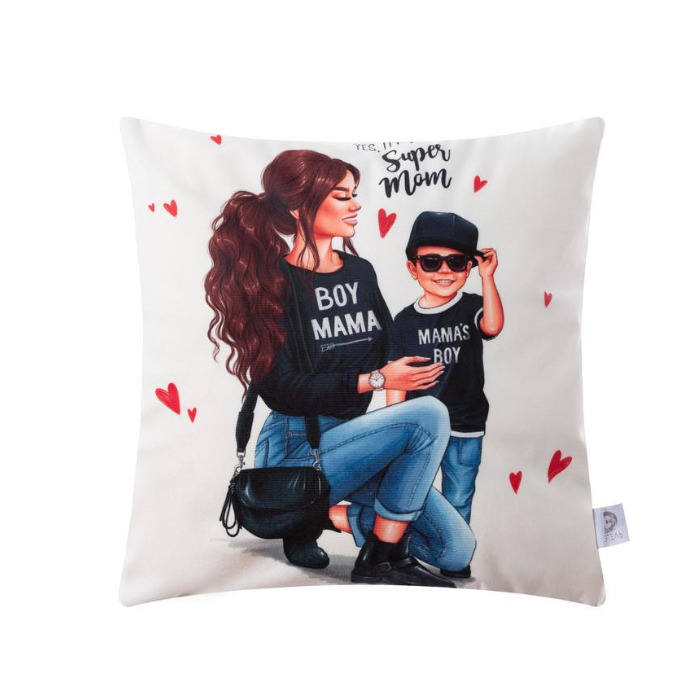 картинка Чехол на подушку «Super mom», 40х40 см, 100% п/э, 4778567 от магазина АСЯ