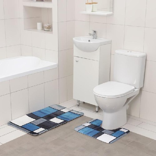 картинка Набор ковриков 50×80 см, 50×40 см для ванной и туалета Доляна «Палитра», 2 шт, 6997713 от магазина АСЯ