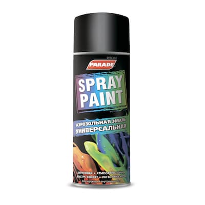 картинка Эмаль PARADE Spray Paint черная матовая, 520 мл от магазина АСЯ
