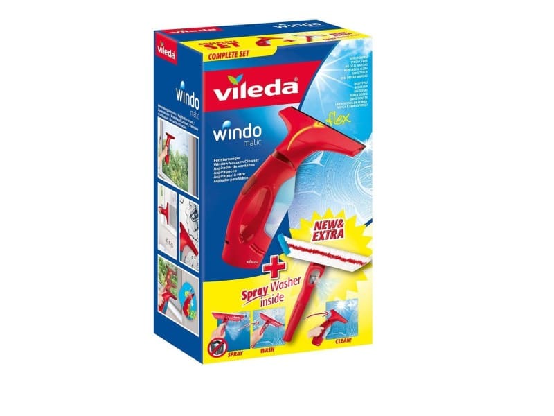 картинка Стеклоочиститель электрический Vileda WindoMatic со спреем, арт. Л3865 от магазина АСЯ