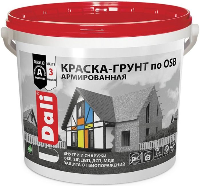 картинка Краска-грунт 6 кг Dali по OSB, База А от магазина АСЯ
