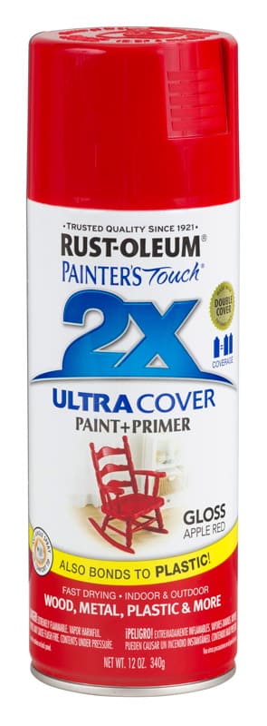 картинка Краска Painter’s Touch Ultra Cover 2X универсальная глянцевая, красное яблоко, 340 гр от магазина АСЯ