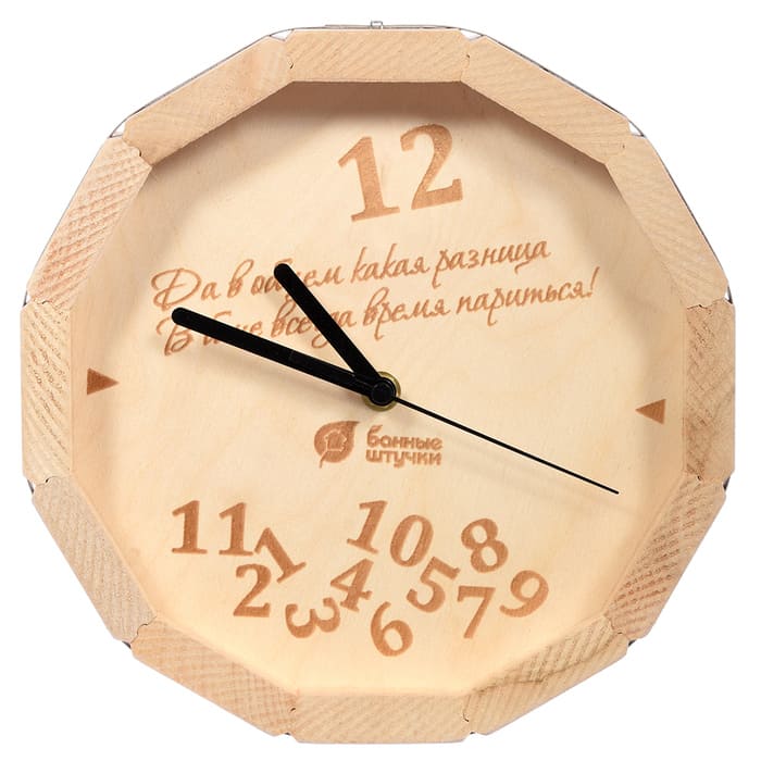 картинка Часы банные в форме бочки кварцевые, 27х8 см, в ассортименте от магазина АСЯ