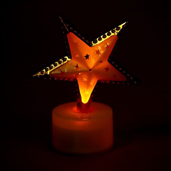 картинка Свеча светодиодная «Звезда», цвета МИКС, 7664074 от магазина АСЯ