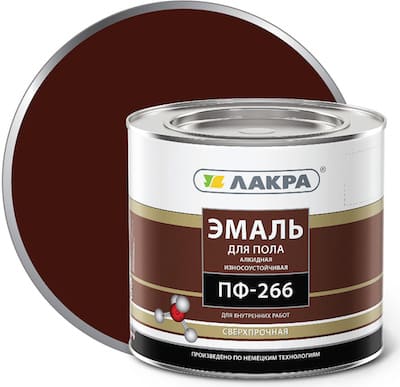 картинка Эмаль Лакра ПФ-266 2 кг красно-коричневая от магазина АСЯ