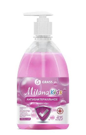 картинка Мыло жидкое Grass Milana Kids fruit bubbles, 500 мл от магазина АСЯ