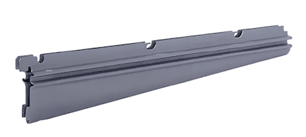 картинка Кронштейн для сеточных корзин двухсторонний 443х30х80 мм, блестящий алюминий от магазина АСЯ
