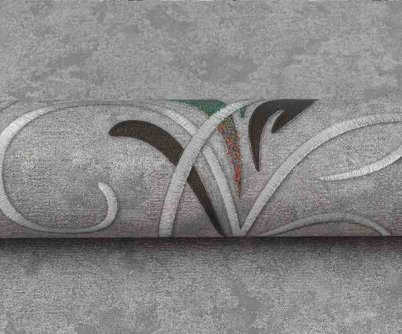 картинка 10544-05 RASPBERRY СЕТ 4 КРИСТЭЛ Обои виниловые на флизелиновой основе горячего тиснения 1,06x10 м, цвет графит от магазина АСЯ