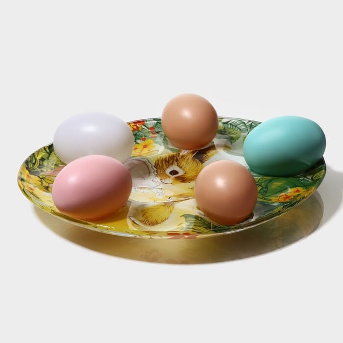картинка Подставка для яиц  24×20,6 см, 10 яч «Кроличьи истории»,7258269/9849396 от магазина АСЯ