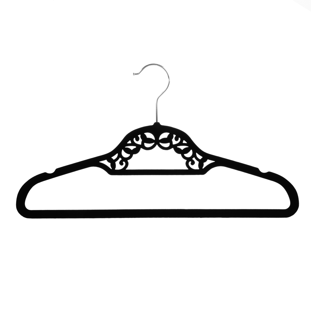 картинка Набор вешалок для одежды 4шт, 42см, с покрытием флок, 456-111 от магазина АСЯ